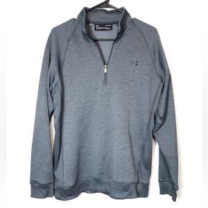 Under Armour Coldgear Dark Gray 1/4 Zip Pullover Jacket Size Woman's Large